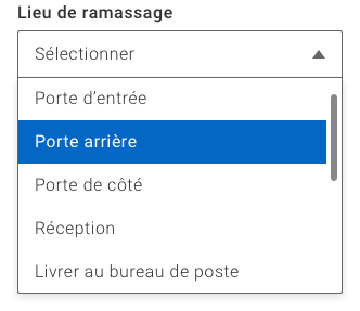 Menu focus/hover